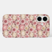 Hyper-Realistic 3D Pastel Rose & Peony Case-Mate iPhone Case (Achterkant (horizontaal))