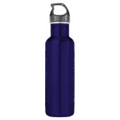 Hyper Realistic Alien en UFO in het bos Waterfles (Achterkant)