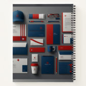 Hyper-Realistic Corporate Identity Notitieboek (Achterkant)