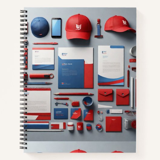 Hyper-Realistic Corporate Identity Notitieboek (Voorkant)