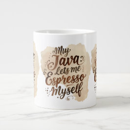 Hyper-Specific Coffee Pun Mug Extra Grote Beker