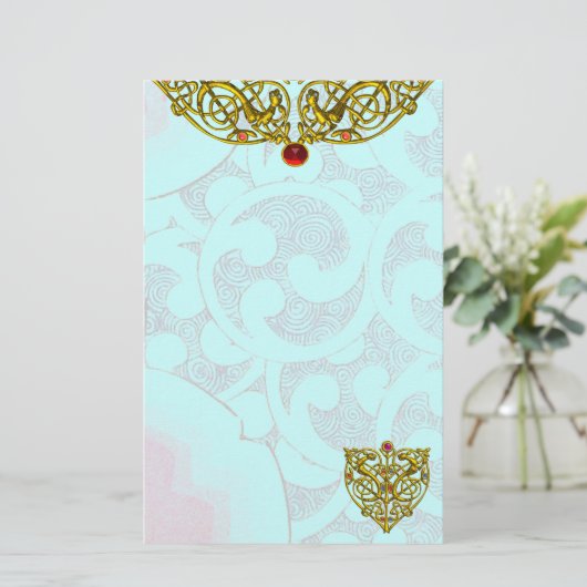 HYPER VALENTIJN, blauw Briefpapier (Staand voorkant)