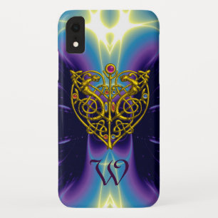 HYPER VALENTIJN MONOGRAM Paars blauw iPhone XR Hoesje