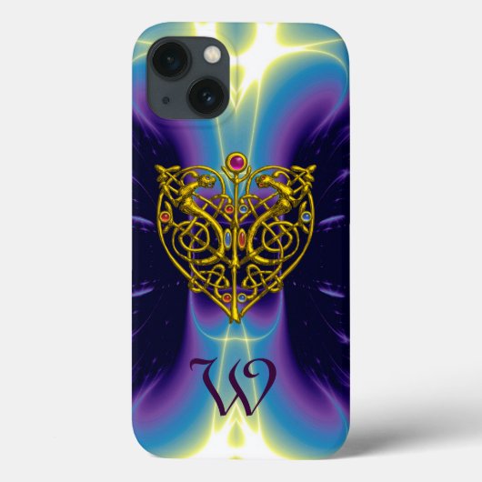 HYPER VALENTIJN MONOGRAM Pink Fuchsia Paars Case-Mate iPhone Case (Achterkant)