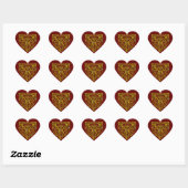 HYPER VALENTIJN, rood Hart Sticker (Vel)