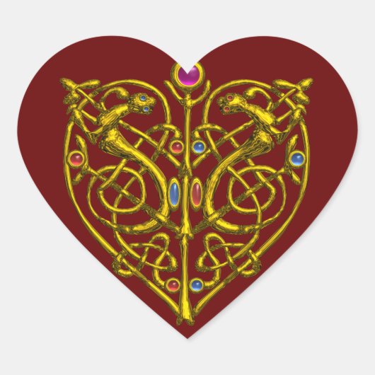 HYPER VALENTIJN, rood Hart Sticker (Voorkant)