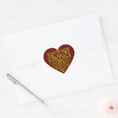 HYPER VALENTIJN, rood Hart Sticker (Envelop)