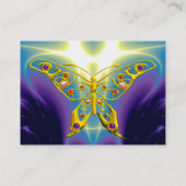 HYPER VLINDER LICHTE GOLVEN, Roze, Paarse, Violet Visitekaartje (Achterkant)