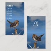 HYPER VOGELS/ROBINEBROOST MONOGRAM VISITEKAARTJE (Voorkant / Achterkant)