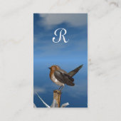 HYPER VOGELS/ROBINEBROOST MONOGRAM VISITEKAARTJE (Achterkant)