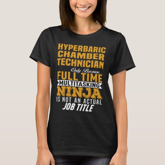 hyperbare-kamertechnicus t-shirt (Voorkant)