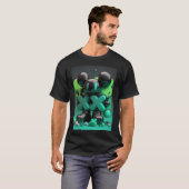 Hyperbeast Kaws Metal Print Design T-shirt (Voorkant volledig)