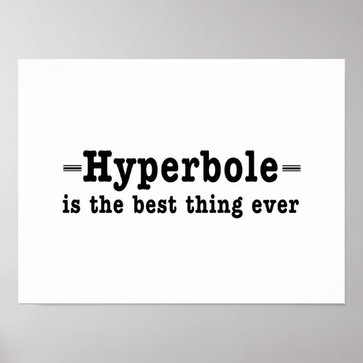 Hyperbole Poster (Voorkant)