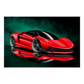 Hypercar conceptcar perfect poster