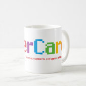 HyperCard - la tasse - dans les couleurs de l'arc- (Devant droit)