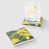 Hypericum calycinum stenen onderzetter (Zijkant)