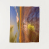 HYPERION WORLD, ALIEN SEASCAPE SKY, CLOUDS Sci-Fi Wandkleed (Voorkant)