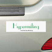 Hypermilatie Bumpersticker (Op auto)