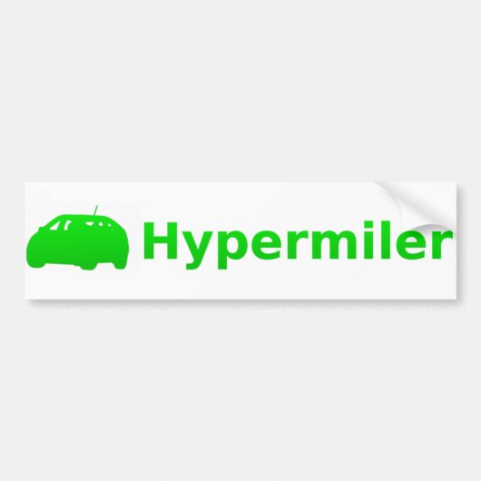 hypermiler bumpersticker (Voorkant)