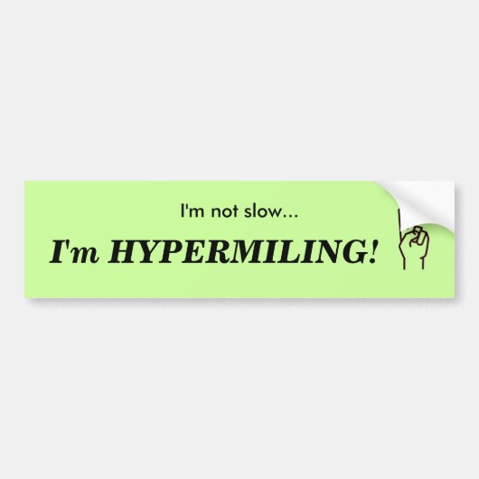 HYPERMILING Bumpersticker (Voorkant)