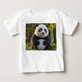 Hyperrealistische baby panda in bamboebos