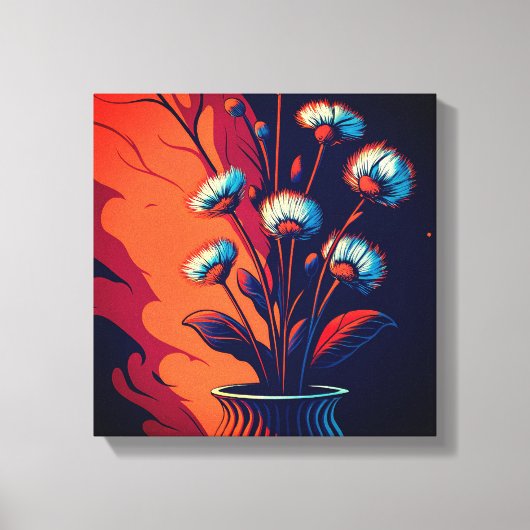 hyperrealistische bloem canvas afdruk (Voorkant)