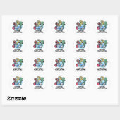 Hyphen Ventiling Funny Punctuation Pun Ronde Sticker (Vel)