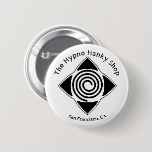 Hypno Hanky Shop Hypnose Overal Logo Knop Ronde Button 5,7 Cm