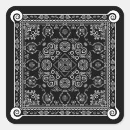 Hypno Hanky Spiral Bandana, Handkerchief Sticker