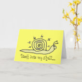 Hypno Snail Regarde Dans Ma Carte De Voeux Shell (Fleur jaune)