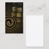 Hypnose Carte de visite d'art Abstrait (Devant / Derrière)