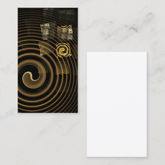 Hypnose Carte de visite d'art Abstrait (Devant / Derrière)