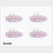 Hypnose Werken Word Art Sticker - witte achtergron (Vel)