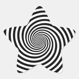 Hypnosespiraal ster sticker