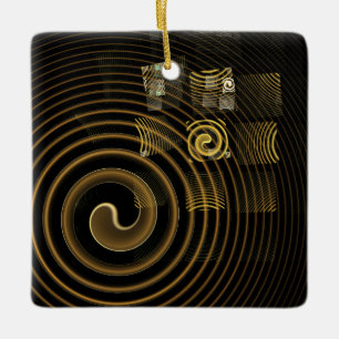 Hypnosis Abstracte Art Square Ornament