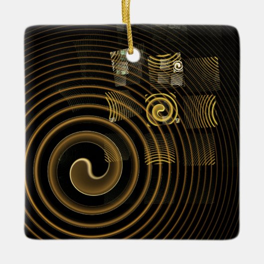 Hypnosis Abstracte Art Square Ornament (Voorkant)