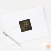 Hypnosis Abstracte Art Square Sticker (Envelop)