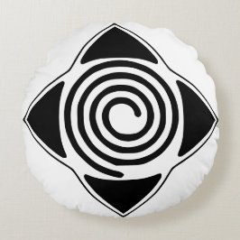 Hypnosis Overal waar Logo Spiral Symbool Pillow Rond Kussen