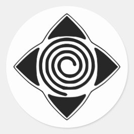 Hypnosis Overal waar Logo Spiral Symbool Sticker