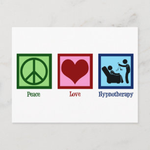 Hypnotherapeut Peace Love Hypnotherapie Briefkaart