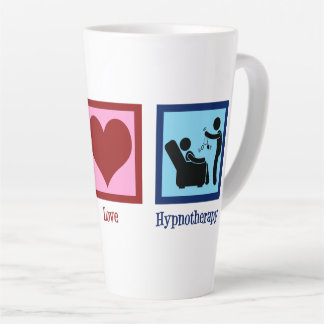 Hypnotherapeut Peace Love Hypnotherapie Latte Mok