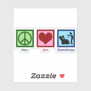 Hypnotherapeut Peace Love Hypnotherapie Sticker