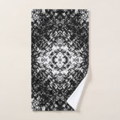 Hypnotic Abstract Black And White Modern Art Bad Handdoek (Handdoek)