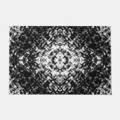 Hypnotic Abstract Black And White Modern Art Deurmat (Voorkant)