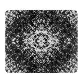 Hypnotic Abstract Black And White Modern Art Snijplank (Voorkant)