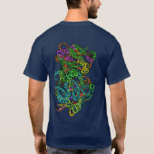Hypnotic Amorphous Phantasmagoric Modern Groovy T-shirt (Achterkant)