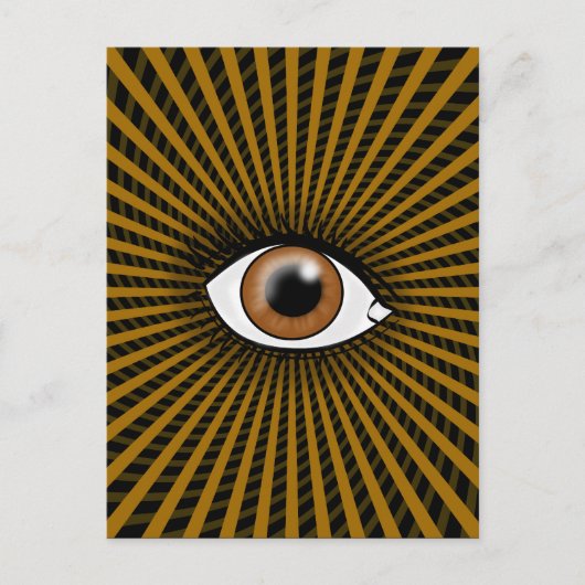 Hypnotic Brown Eye Briefkaart (Voorkant)