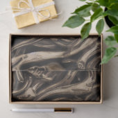 Hypnotic Gothic Horror Liquide Gold Skulls Tissuepapier (Geschenk)