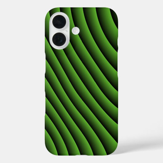 Hypnotic Green Wavy Lines Case-Mate iPhone Case (Achterkant)
