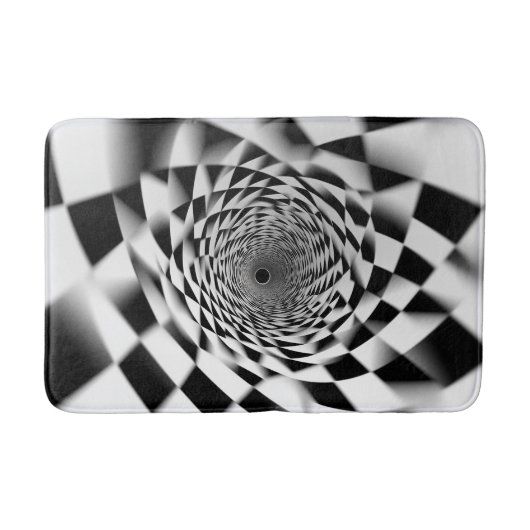 Hypnotic Spiral Illusion Badmat (Voorkant)
